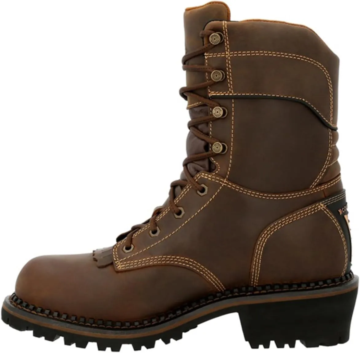 Georgia Boot Men's Amp Lt 600g Insulated Composite Toe Logger BRN 9" Work