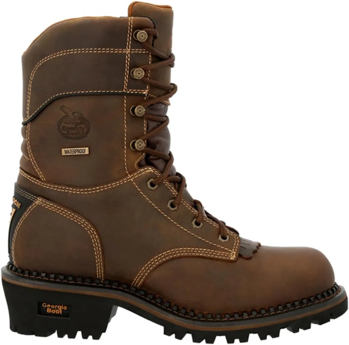 Georgia Boot Men's Amp Lt 600g Insulated Composite Toe Logger BRN 9" Work