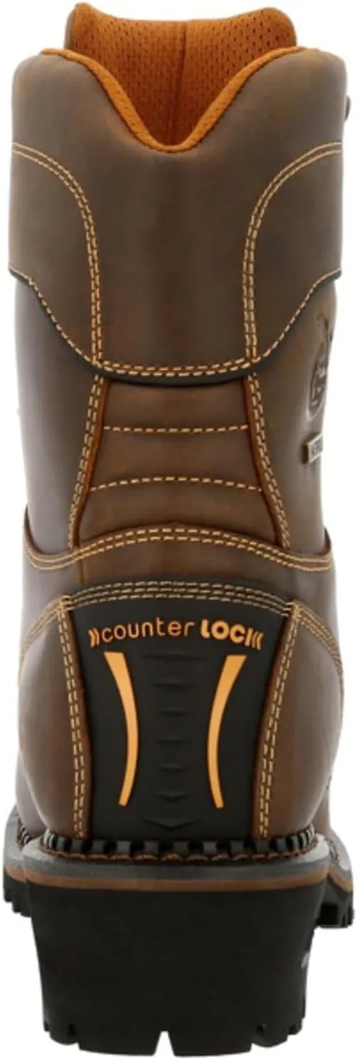 Georgia Boot Men's Amp Lt 600g Insulated Composite Toe Logger BRN 9" Work