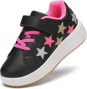 Girls Boys Sneakers Kids Running Tennis Shoes Glitter Sparkly Braided Bling Design,Athletic Shoes for Children Youth