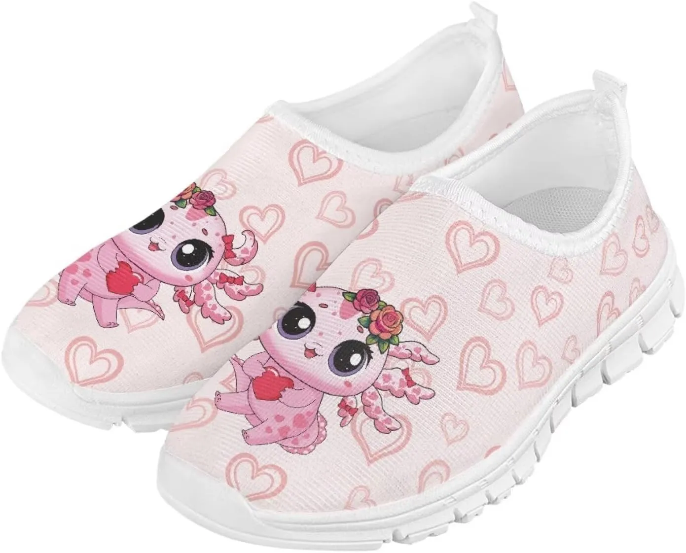 Girls Slip On Sneakers Comfort Kids Athletic Shoes for Active Outdoor