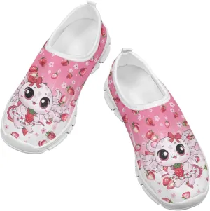 Girls Slip On Sneakers Comfort Kids Athletic Shoes for Active Outdoor