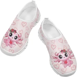 Girls Slip On Sneakers Comfort Kids Athletic Shoes for Active Outdoor