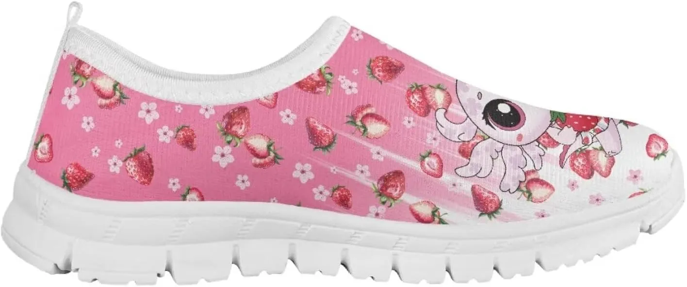 Girls Slip On Sneakers Comfort Kids Athletic Shoes for Active Outdoor