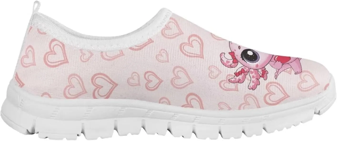 Girls Slip On Sneakers Comfort Kids Athletic Shoes for Active Outdoor