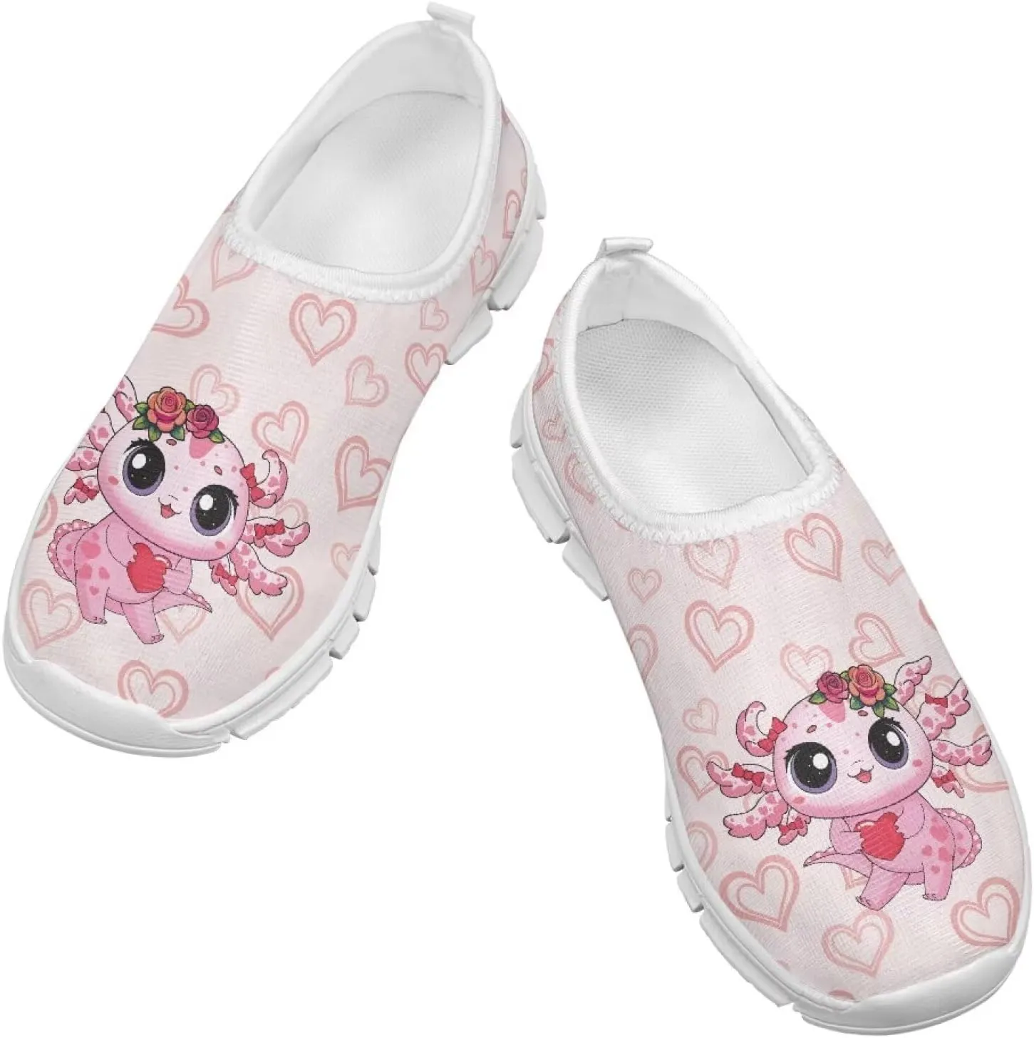 Girls Slip On Sneakers Comfort Kids Athletic Shoes for Active Outdoor