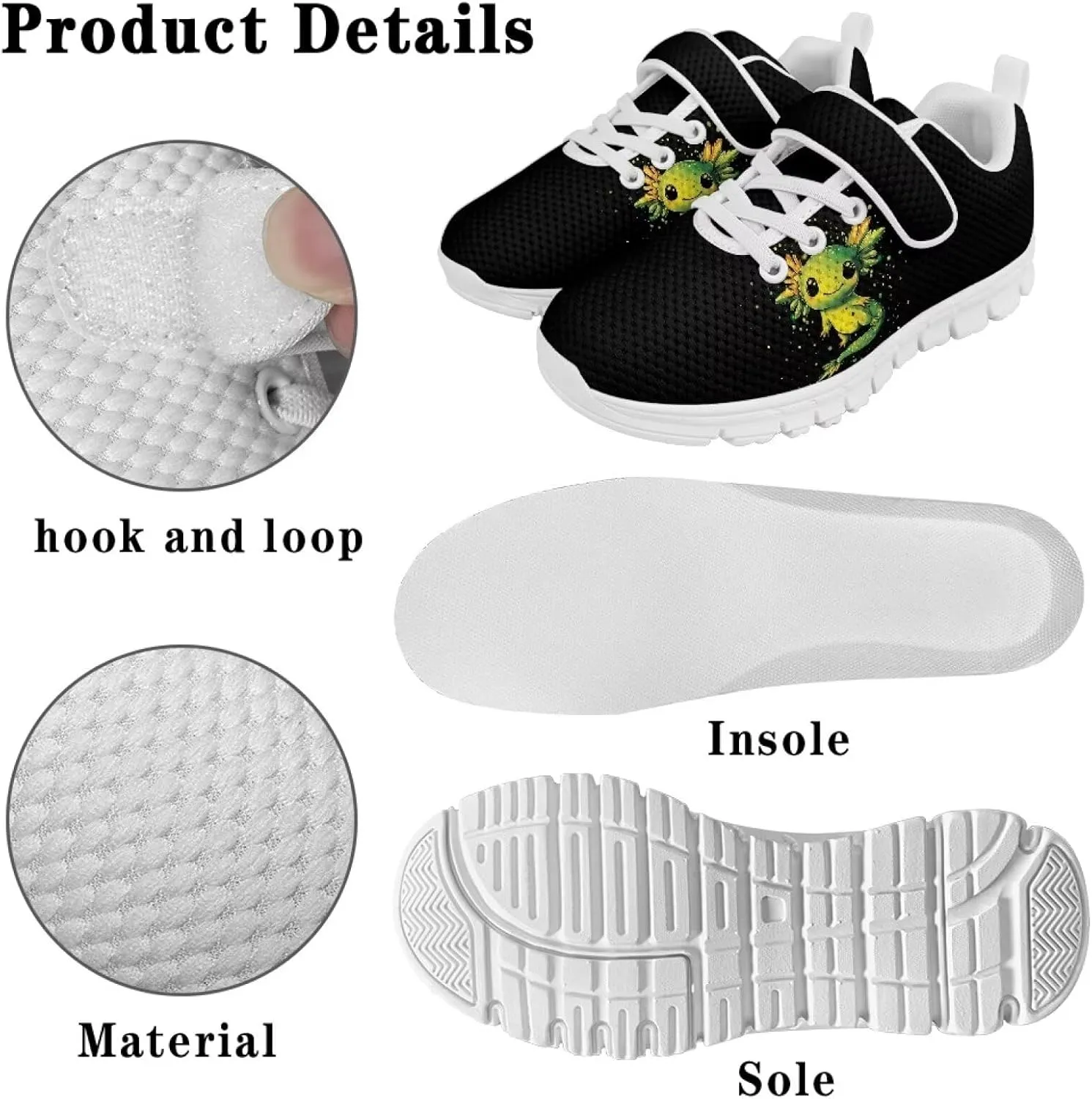 Girls Slip On Sneakers Cute Shoes for Kids Comfort Gym Tennis Shoes