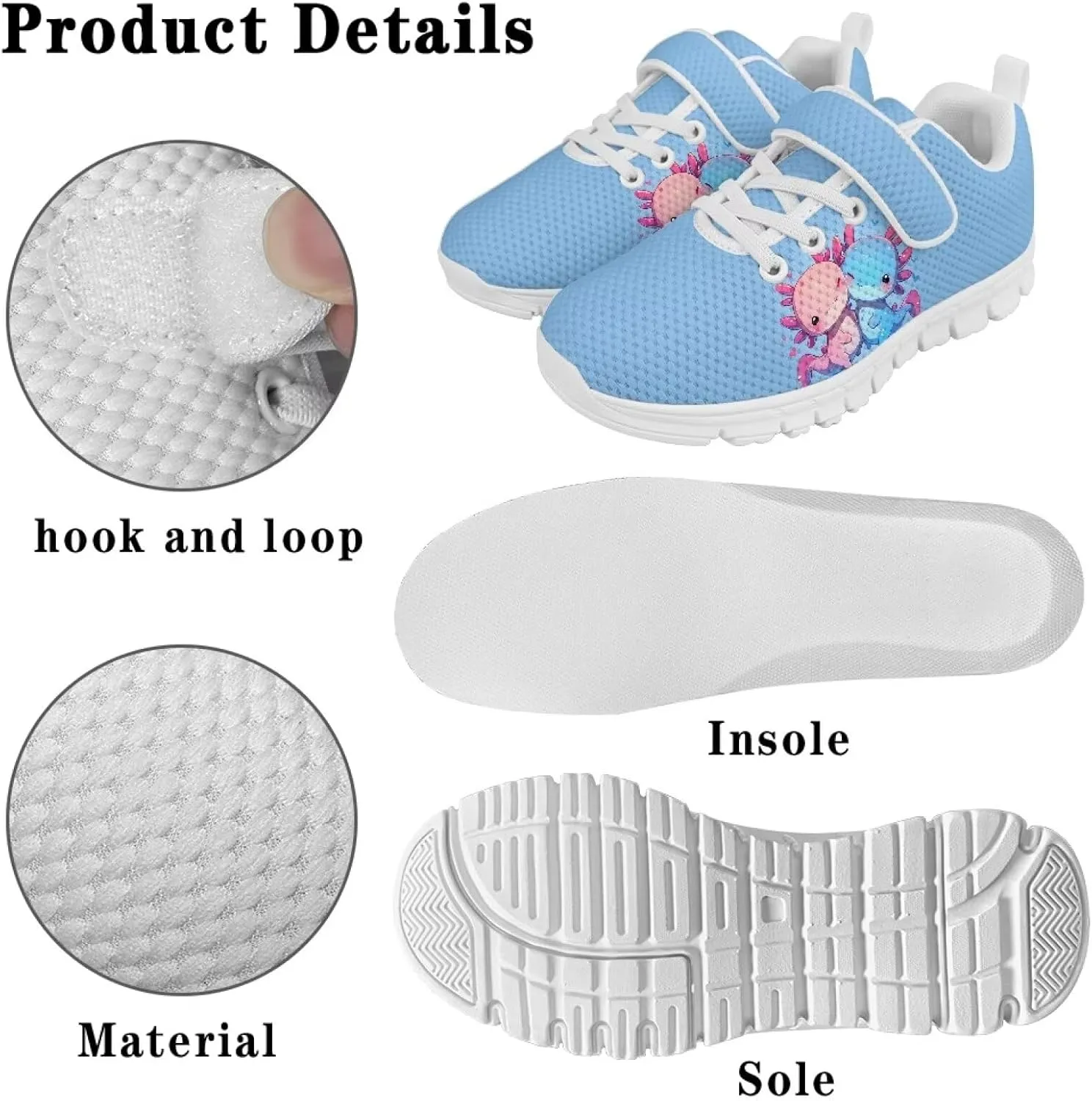 Girls Slip On Sneakers Cute Shoes for Kids Comfort Gym Tennis Shoes