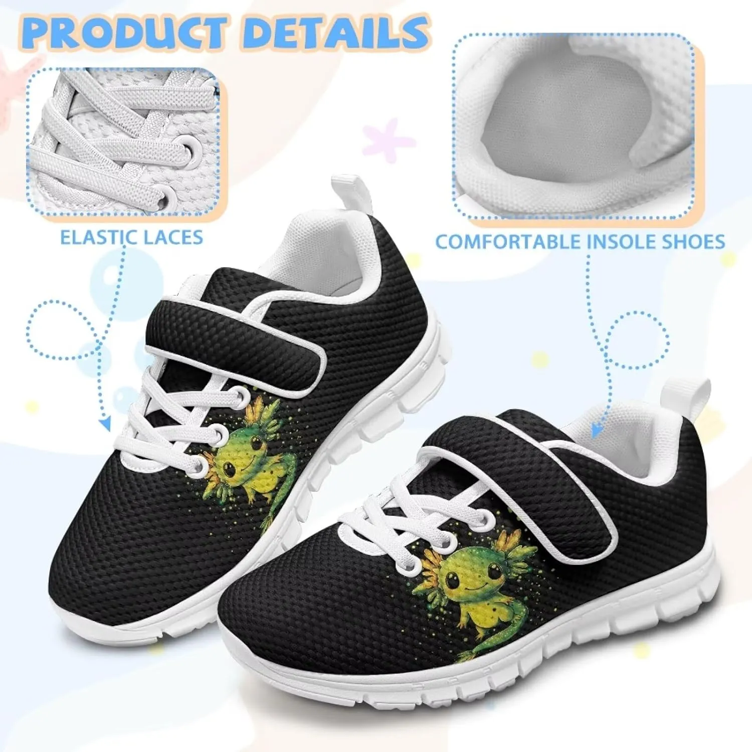 Girls Slip On Sneakers Cute Shoes for Kids Comfort Gym Tennis Shoes