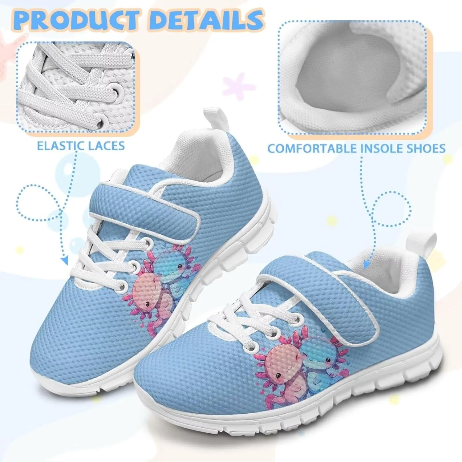 Girls Slip On Sneakers Cute Shoes for Kids Comfort Gym Tennis Shoes