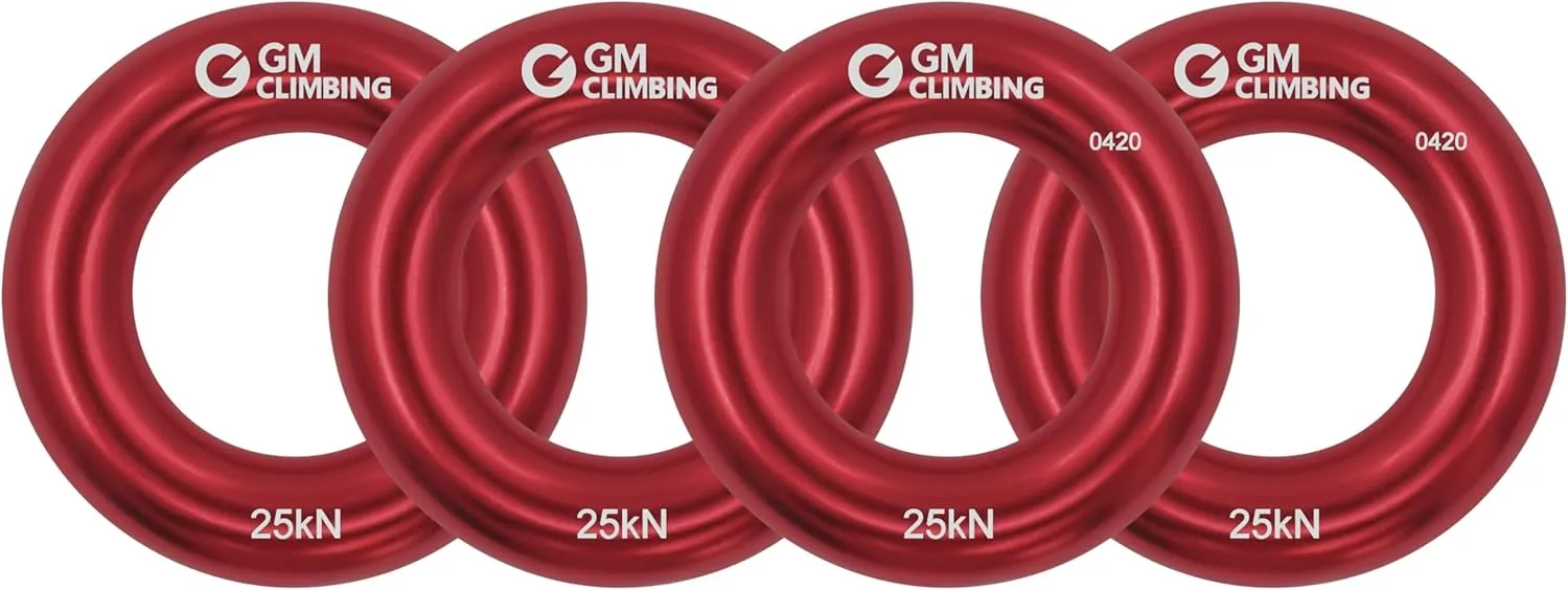 GM CLIMBING Rappel Ring 25kN for Rock Climbing Arborist Rescue Slackline Hammock