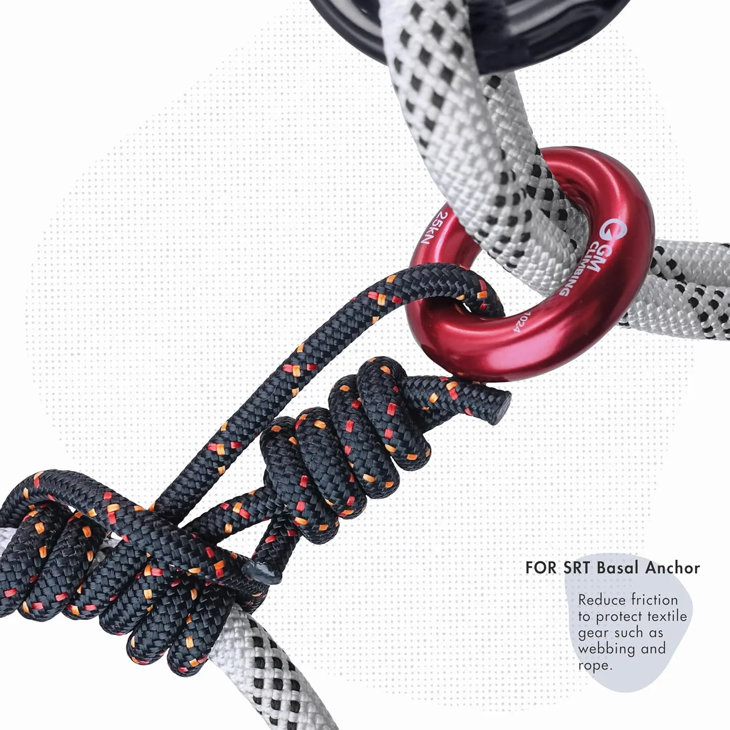 GM CLIMBING Rappel Ring 25kN for Rock Climbing Arborist Rescue Slackline Hammock