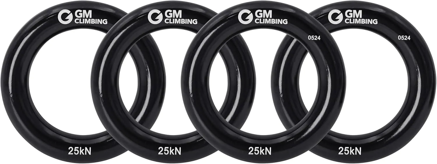 GM CLIMBING Rappel Ring 25kN for Rock Climbing Arborist Rescue Slackline Hammock