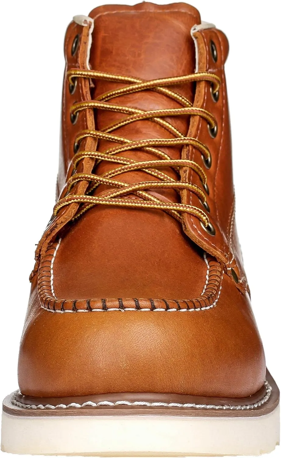 Golden Fox Work Boots 6" Men's Moc Toe Wedge Comfortable Boot for Construction