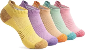 Gonii Ankle Socks Womens Running Athletic No Show Socks Cushioned 5-Pairs