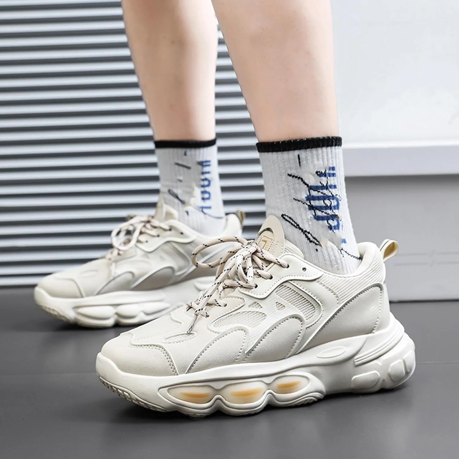GSIGUL Men's Running Tennis Shoes Workout Cross Training Sneakers Athletic Walking Casual Shoes