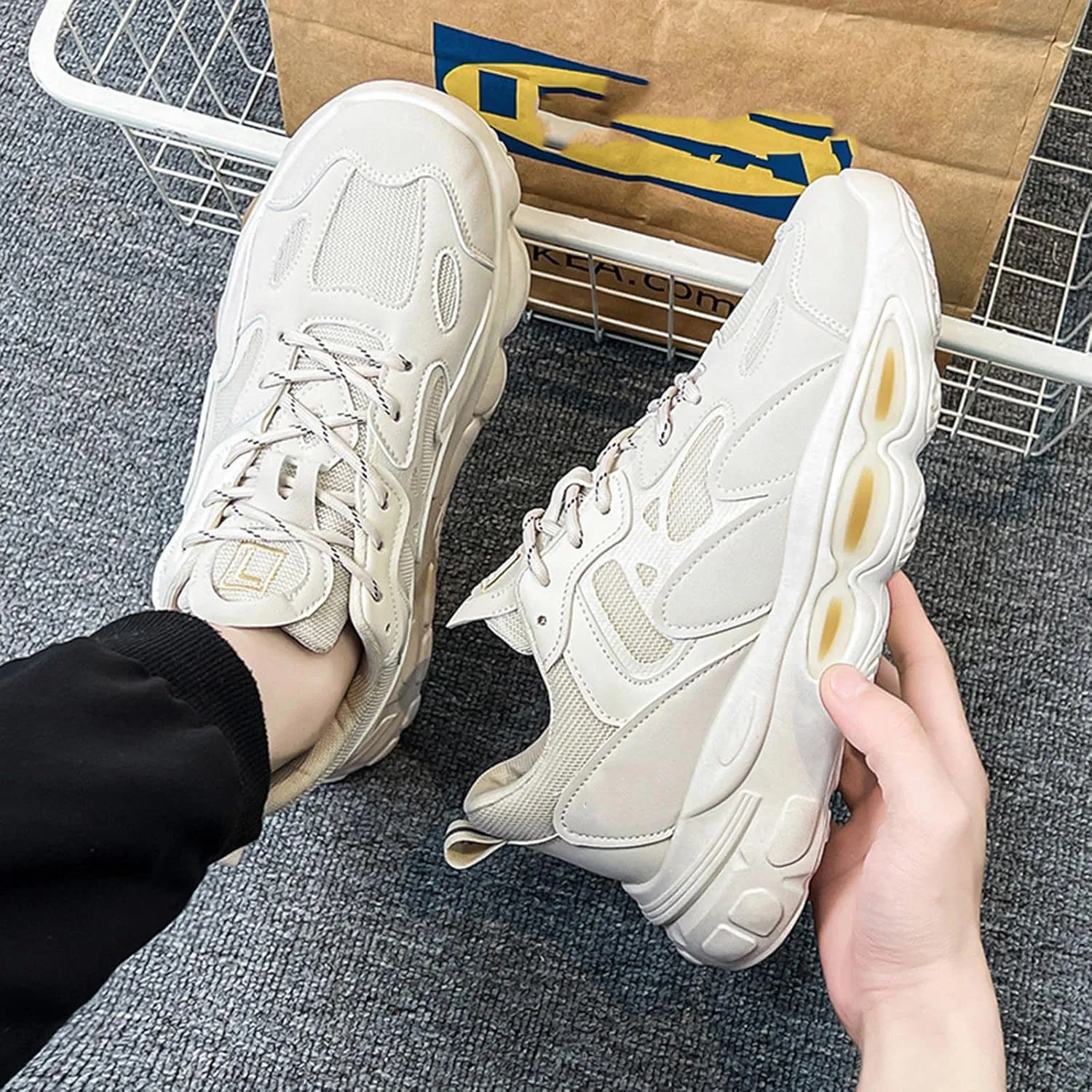 GSIGUL Men's Running Tennis Shoes Workout Cross Training Sneakers Athletic Walking Casual Shoes