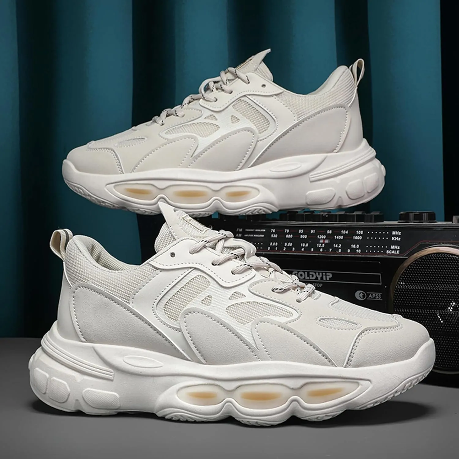 GSIGUL Men's Running Tennis Shoes Workout Cross Training Sneakers Athletic Walking Casual Shoes