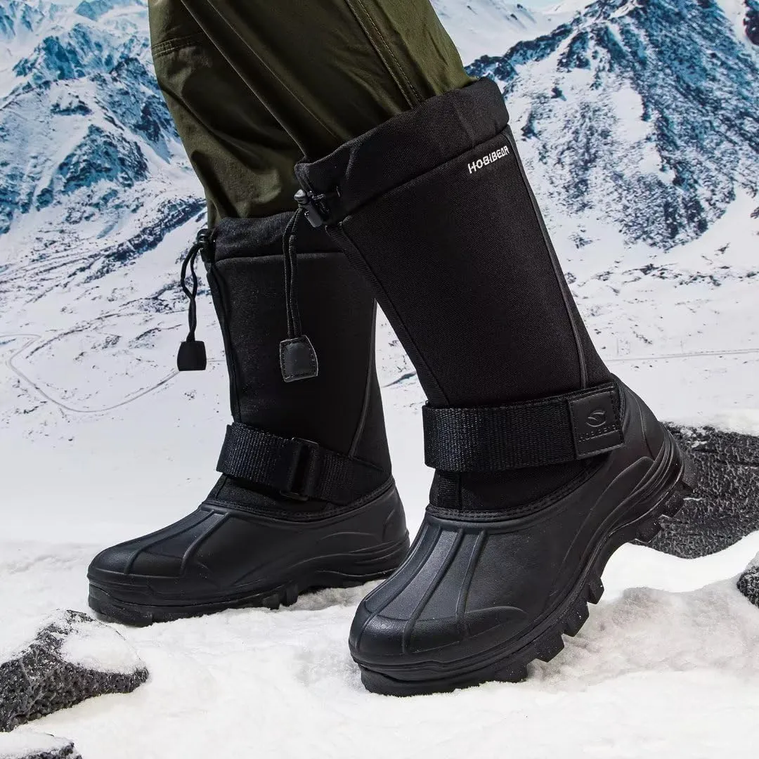 HOBIBEAR Men's Winter Snow Boots | Insulated Waterproof