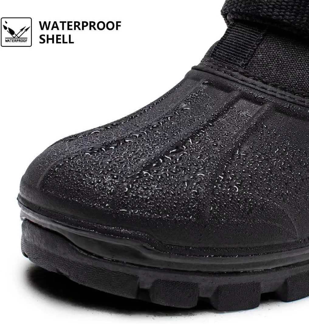 HOBIBEAR Men's Winter Snow Boots | Insulated Waterproof