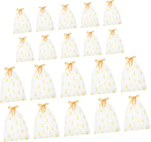 Homoyoyo Small Waterproof Pouches 20pcs Eva Drawstring Bags for Travel Gym Spa Pool Safe for Nursery School