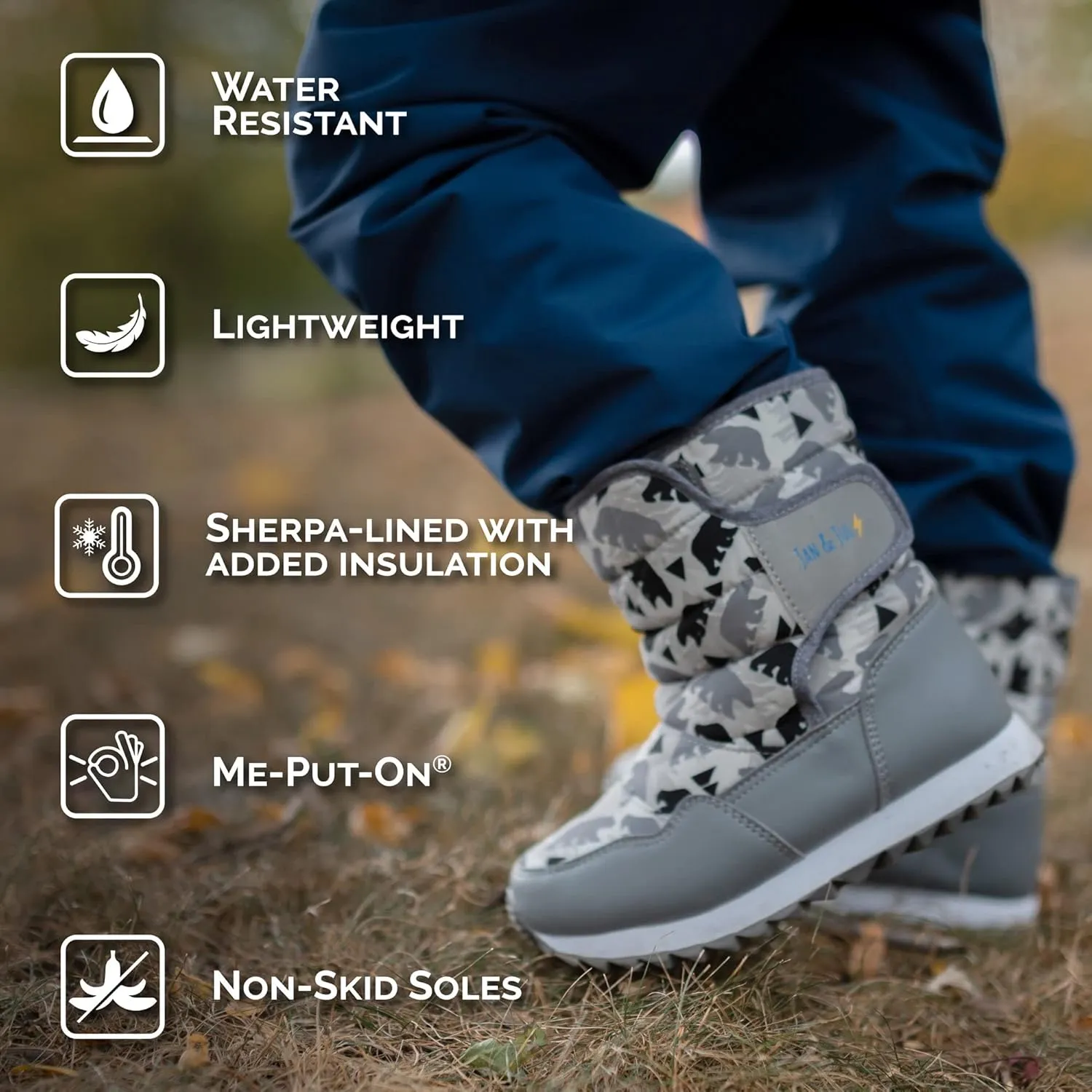 JAN & JUL Water-Resistant Snow Boots for Toddlers and Kids