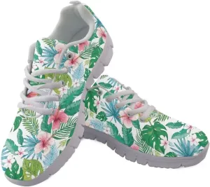 Jeiento Non Slip Running Shoes for Women&Men Fashion Sneaker Comfort Gym Sports Shoes for Teenager Girls Casua Mesh Flat Shoes
