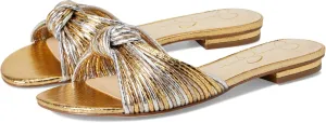 Jessica Simpson Womens Dydra Denim Slip-On Slide Sandals