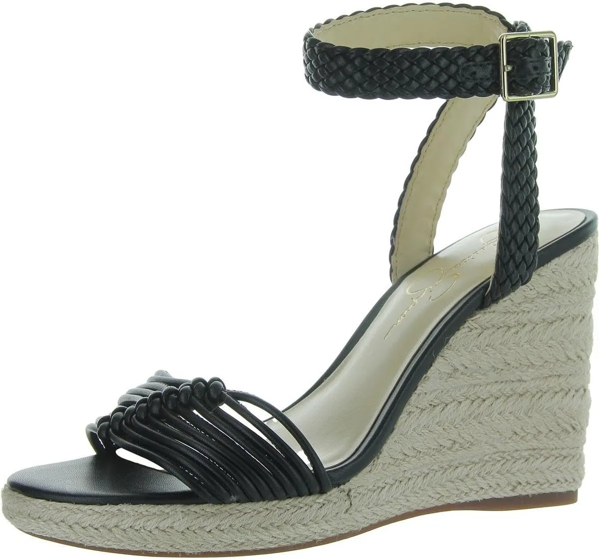 Jessica Simpson Womens Talise Knotted Platforms Wedge Sandals