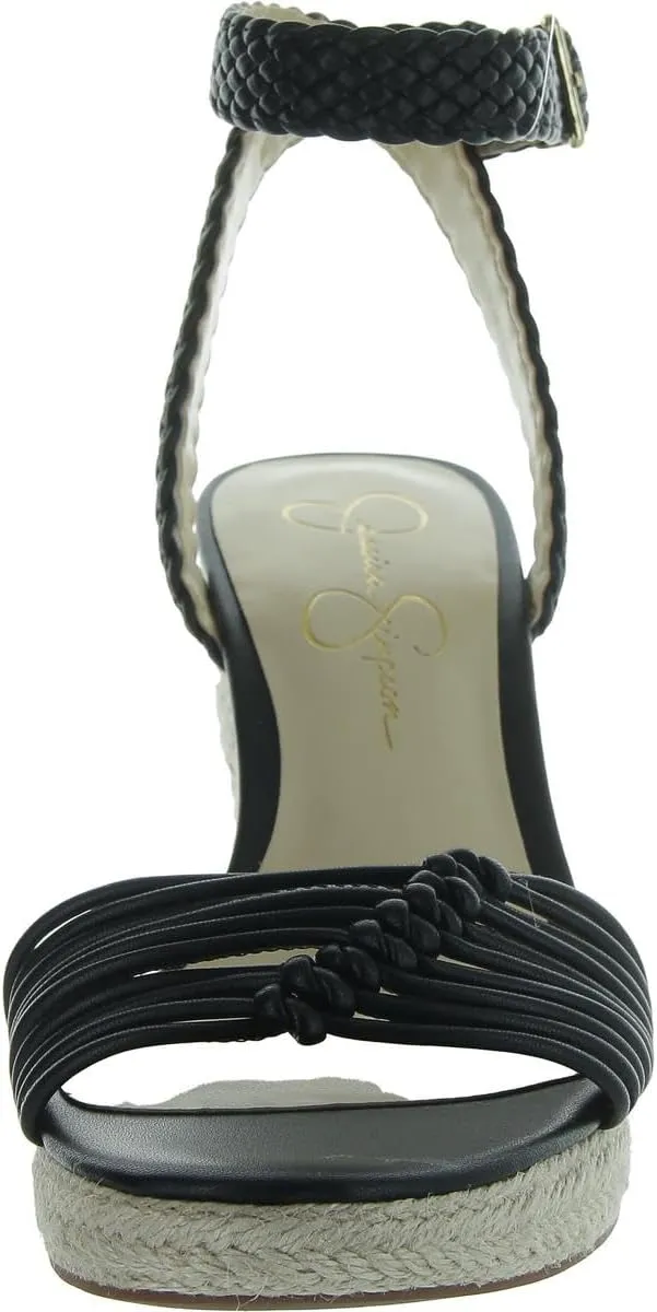 Jessica Simpson Womens Talise Knotted Platforms Wedge Sandals