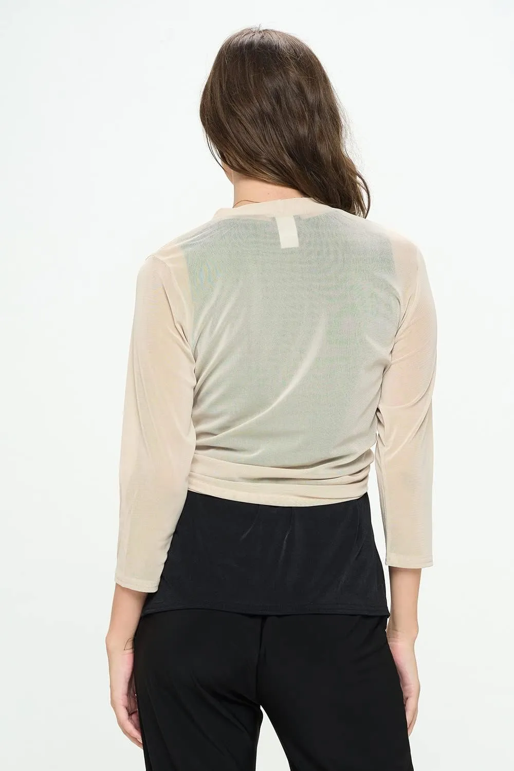 Jostar Mesh Printed Cardigan-4082MR-QRP1