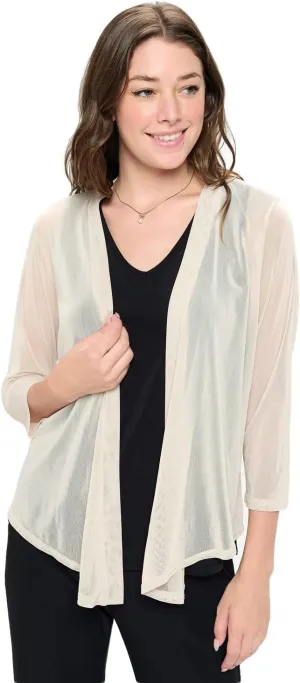 Jostar Mesh Printed Cardigan-4082MR-QRP1