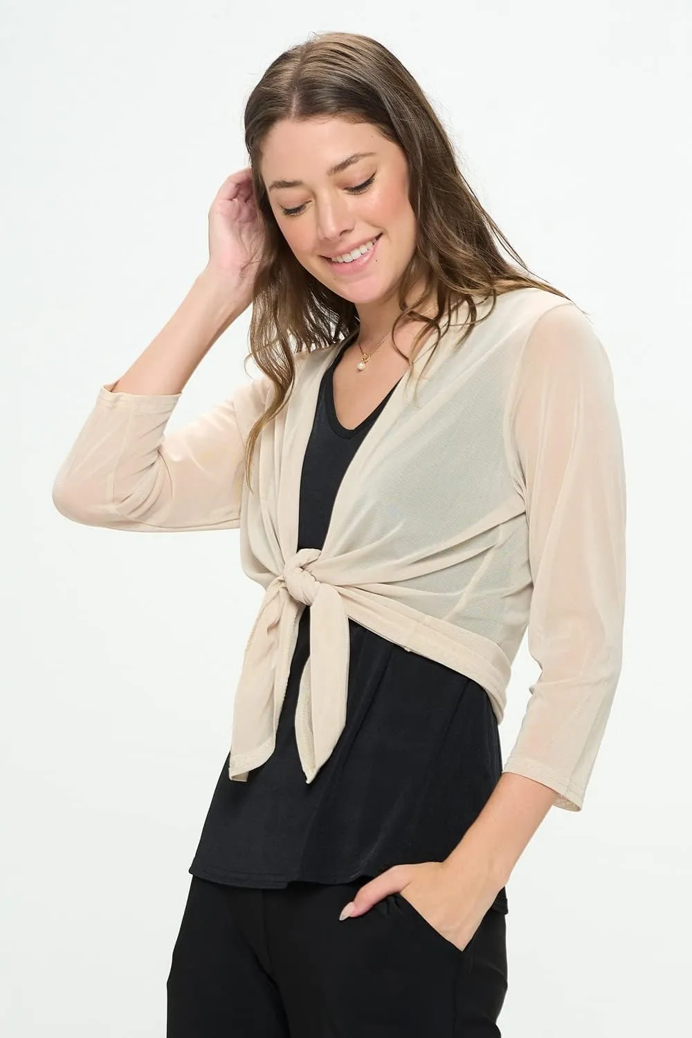 Jostar Mesh Printed Cardigan-4082MR-QRP1