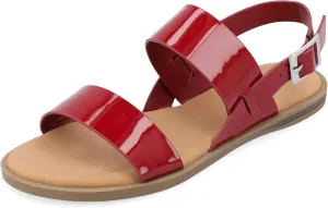 Journee Collection Women's Lavine Multi Strap Flat Sandals