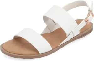 Journee Collection Women's Lavine Multi Strap Flat Sandals