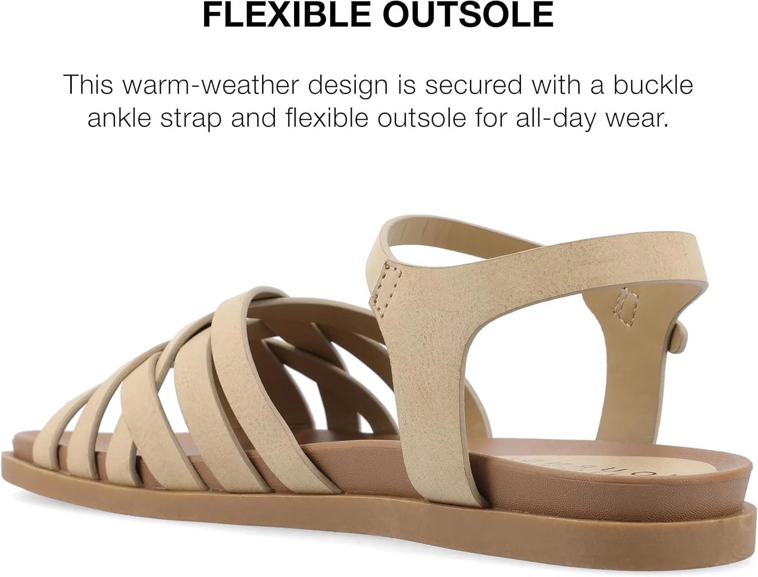 Journee Women's Kimmie Flat Sandals