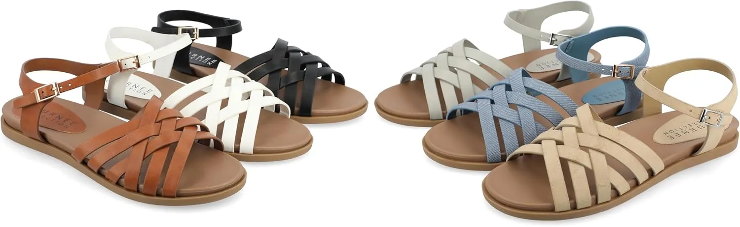 Journee Women's Kimmie Flat Sandals