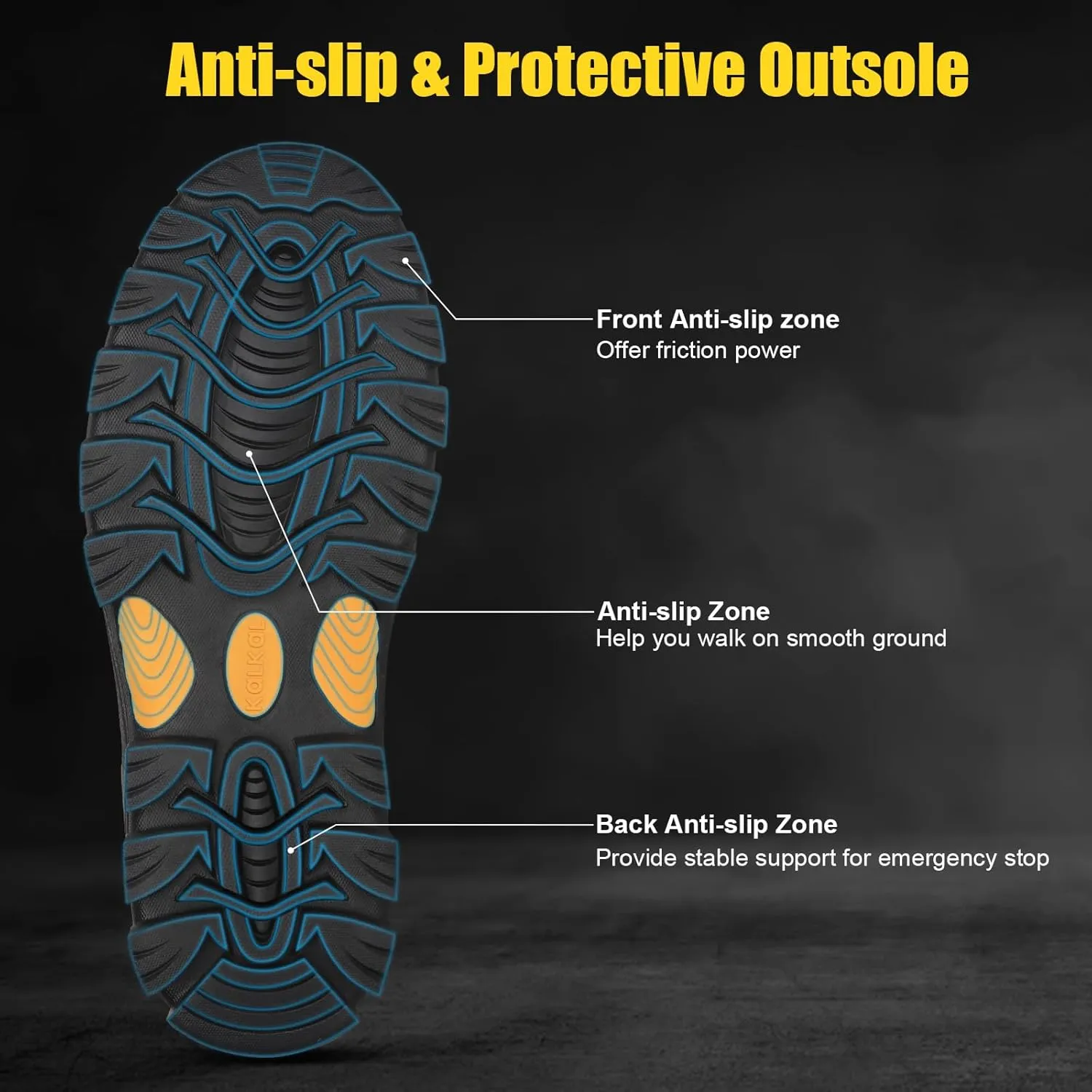 Kalkal Rubber Boots for Men and Women, Waterproof Insulated Rain Boots, Neoprene Breathable Mud Boots, Outdoor Anti-slip Mens Work Farming Hunting Boots