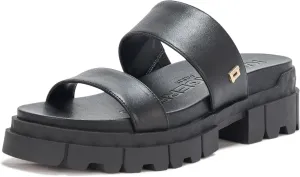 Karl Lagerfeld Paris Women's Everyday Cushioned Insole Lacara-Lug Slide Heeled Sandal