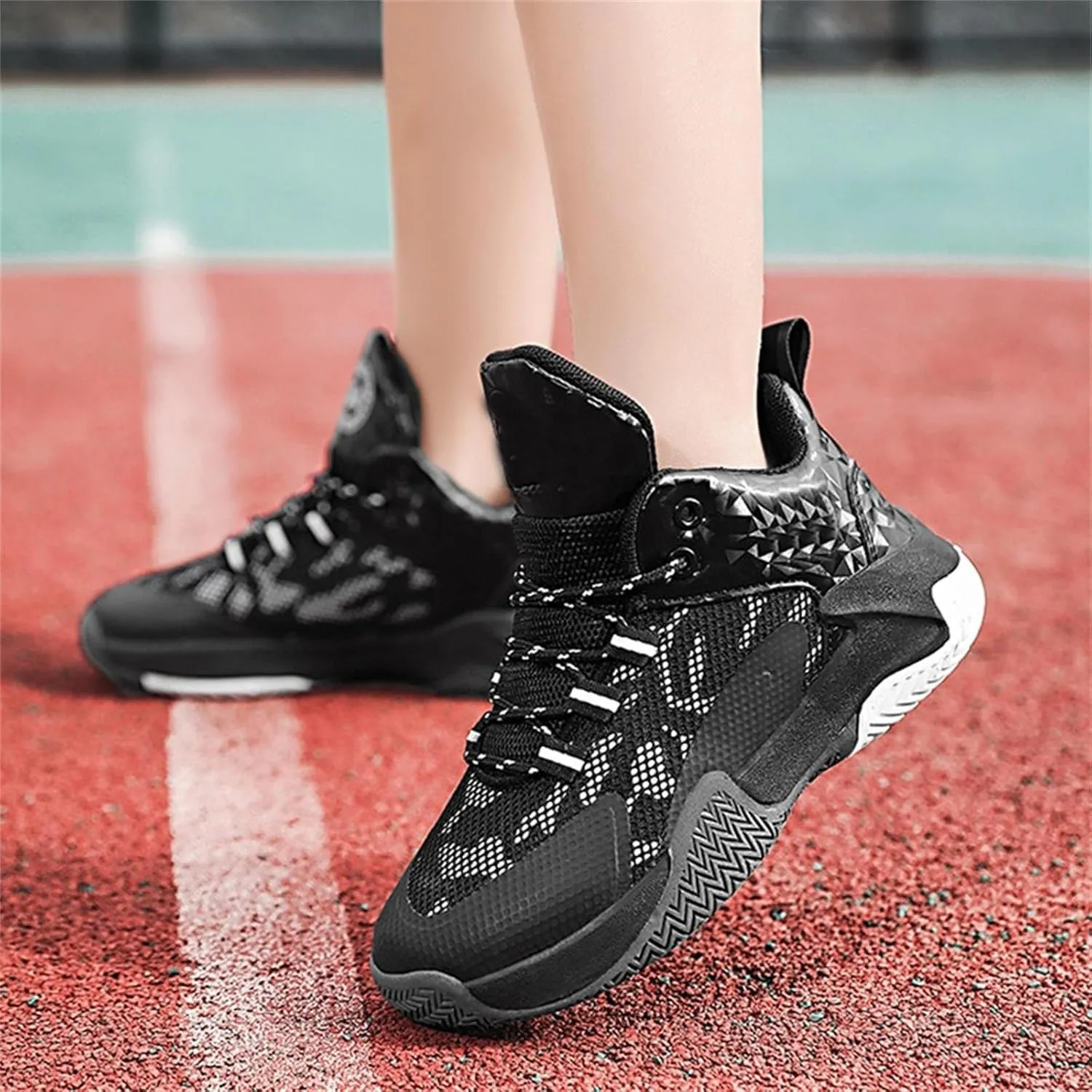 Kid's Basketball Shoes Boys Sneakers Girls Trainers Comfort High Top Basketball Shoes for Boys(Little Kid/Big Shoes Boys