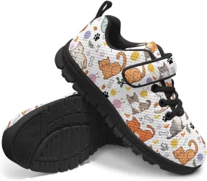 Kids Boys Girls Sports Sneakers Breathable Non Slip Strap Athletic Tennis Shoes Comfort Casual Running Shoes US 11-15