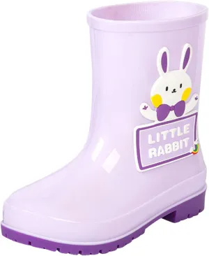 Kids Rain Boots For Girls Boys Toddler Portable Waterproo𝐟 Rubber Cute Cartoo𝐧 Bear Printed Rain Boots Toddler