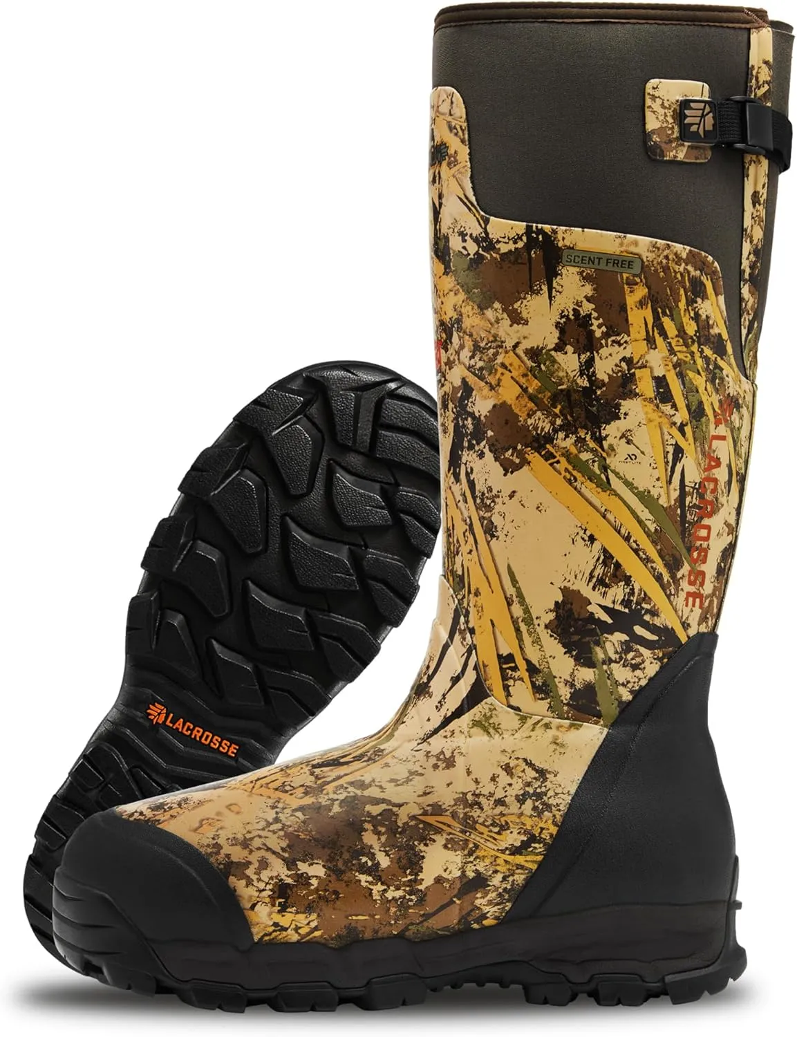 LaCrosse Alphaburly Pro 18" Insulated Hunting Boots for Men Featuring Waterproof Rubber, 1600G Thinsulate, and EVA Footbed, First Lite Cipher