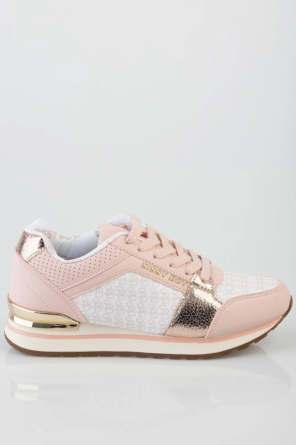 Ladies Logomania Sneaker - Dusty Pink