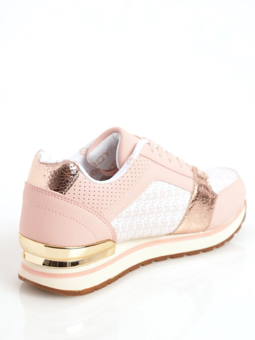 Ladies Logomania Sneaker - Dusty Pink