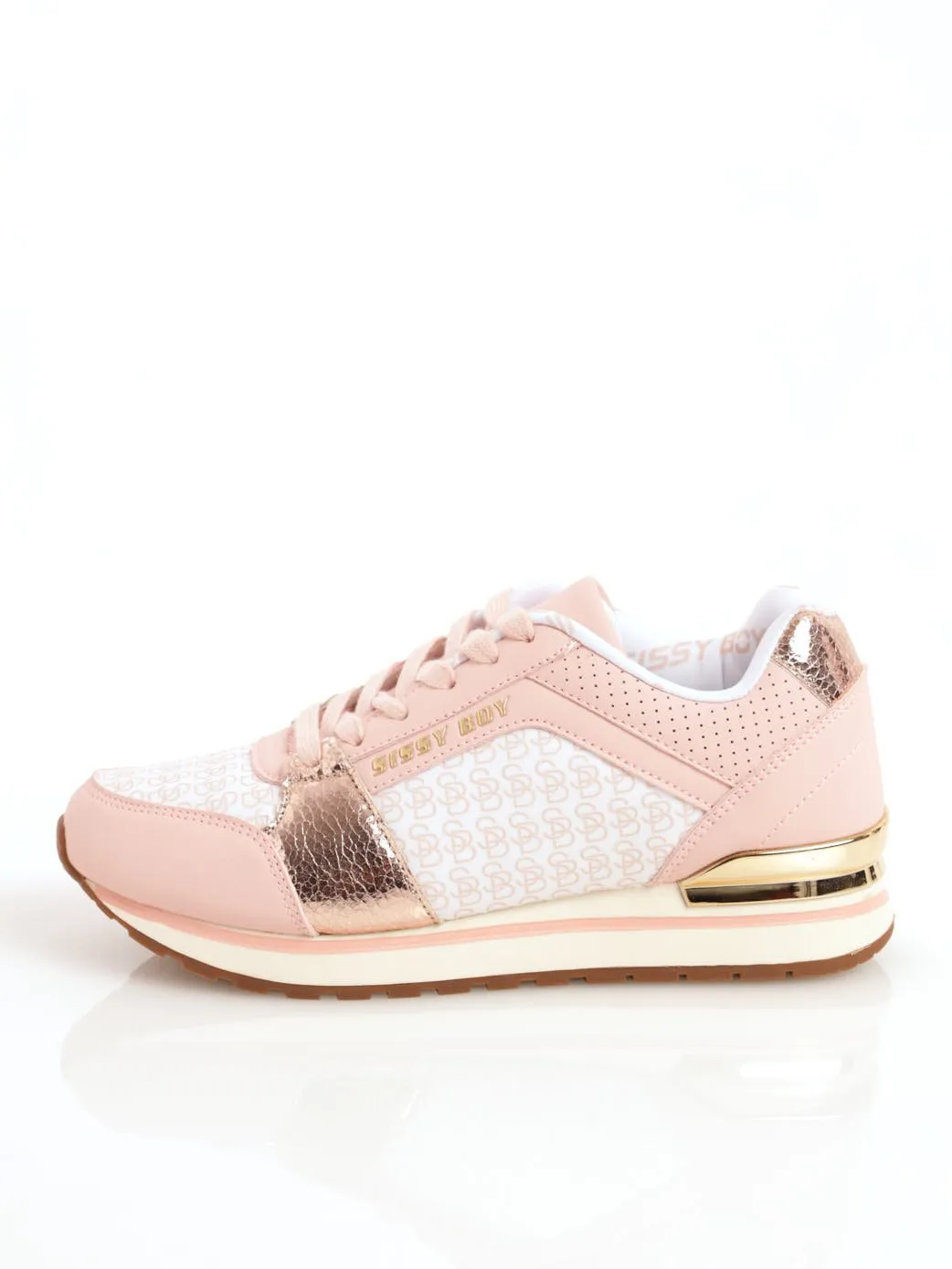 Ladies Logomania Sneaker - Dusty Pink