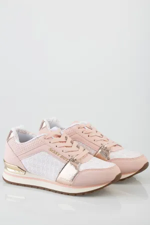 Ladies Logomania Sneaker - Dusty Pink