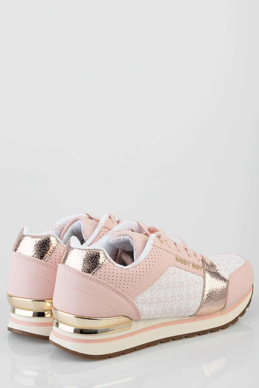 Ladies Logomania Sneaker - Dusty Pink