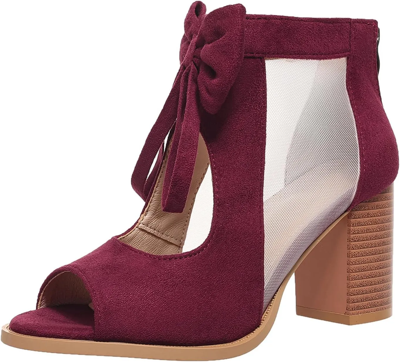 Ladmiple Chunky Heels For Women Dressy Open Toe Block Heeled Dress Ankle Strap Wedding Sandals Comfortable Party Pump Shoes