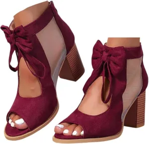 Ladmiple Chunky Heels For Women Dressy Open Toe Block Heeled Dress Ankle Strap Wedding Sandals Comfortable Party Pump Shoes